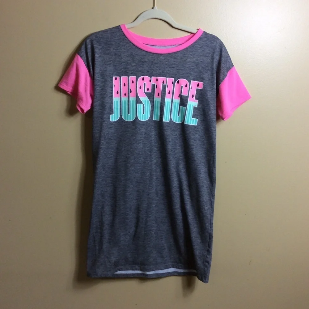 Justice Gray watermelon nightgown XL 14–16